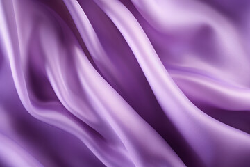 Obraz premium Processed collage of smooth elegant wavy lilac violet satin silk cloth fabric texture. Background
