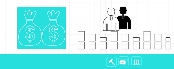 2d rendering business leadership concept 
