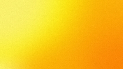Abstract yellow orange gradation blur background. Smooth color transition with grain noise grain texture