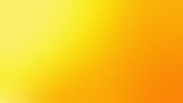 Abstract yellow orange gradation blur background. Smooth color transition with grain noise grain texture
