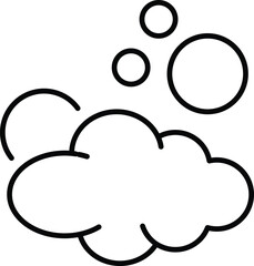 Foam Line Icon for Infographics, Books, Banners, Web Sites, Apps. Editable stroke