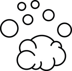 Foam Sign for Infographics, Books, Banners, Web Sites, Apps. Editable stroke