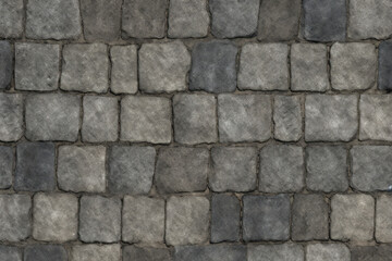 Fototapeta premium Processed collage of old street pavement surface texture. Background for banner, backdrop