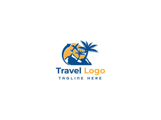 Travels Business Logo Design Vector Template.