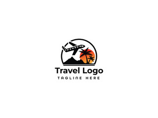 Travels Business Logo Design Vector Template.