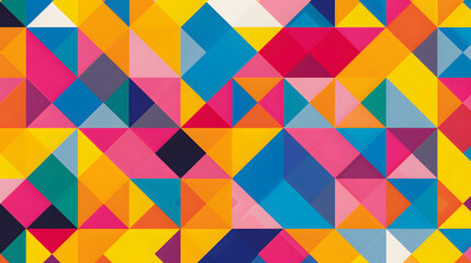 Fototapeta premium Colorful geometric pattern