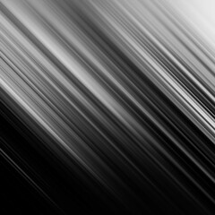 Black and white stripe abstract background. Motion lines effect. Grayscale fiber texture backdrop and banner. Monochrome gradient pattern and textured wallpaper.