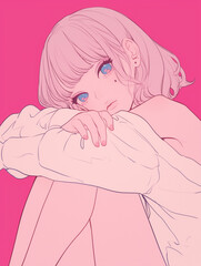 Soft and Serene Pink Light Background for Design Projects - デザイン プロジェクト用の柔らかく穏やかなピンクの光の背景
