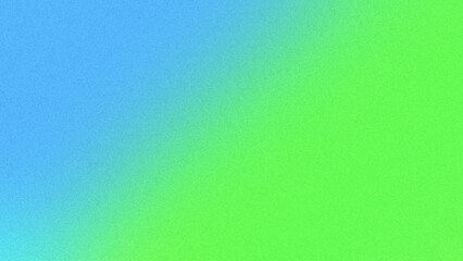 Abstract blue green gradation blur background. Smooth color transition with grain noise grain texture