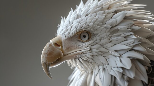 Bald eagle head. 
