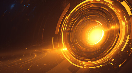 Galactic Gateway - Abstract Black Hole Background Illustration - 銀河ゲートウェイ - 抽象的なブラック ホールの背景イラスト