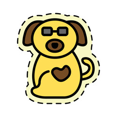 Cute Dog Sticker