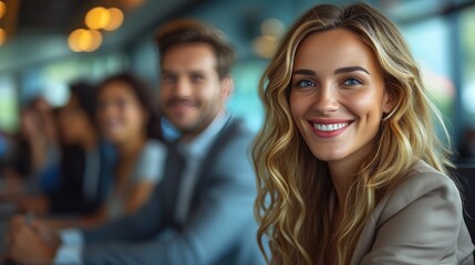 Fototapeta premium Effective CRM in Sales Collaboration