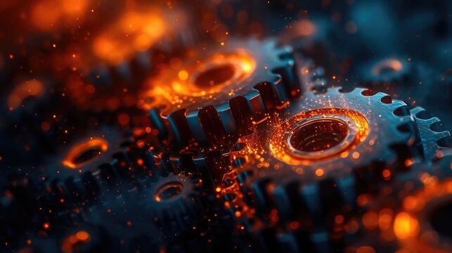 Data Integration in CRM: Interconnected Gears Concept