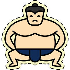 Sumo Wrestler Sticker