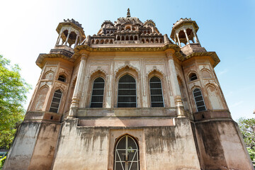 Tomb of Mushir Zadi , Kaiser Bagh Palace complex garden in Lucknow, Uttar Pradesh, India, Asia