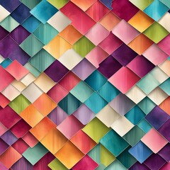 Seamless Colorful Background Paper Pattern