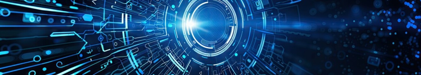 Obraz premium Abstract Futuristic Digital Background