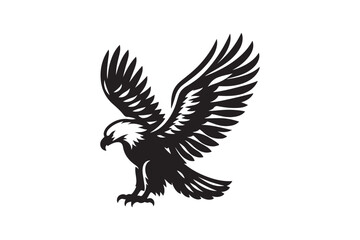 Eagle silhouette vector illustration