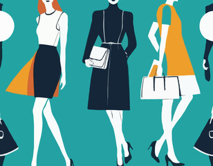 Sarafan hand drawn vector illustration