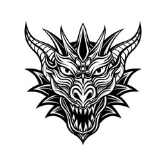 Tribal Dragon Tattoo