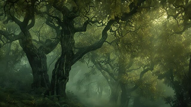 The trees seemed to moan with an otherworldly lament as if mourning the lost souls ped within their ethereal grasp.