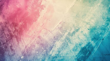 Abstract retro film background with pink, white, and blue hues