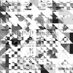 abstract geometric pattern. abstract background , black and white trendy elements of pattern. Pop art style . Modern abstract 