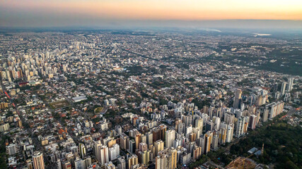 Curitiba in Paraná, Brazil. Aerial View.