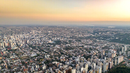 Curitiba in Paran&aacute;, Brazil. Aerial View.