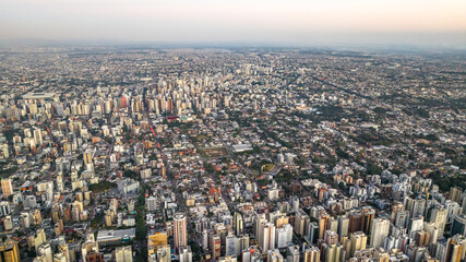 Curitiba in Paraná, Brazil. Aerial View.