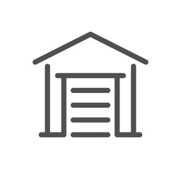 Truck logistics related icon outline and linear vector.
