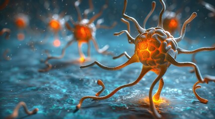 spider on a black background