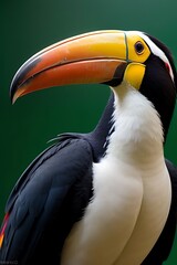 Fototapeta premium Toucans on light green screen background