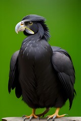 Obraz premium Full body Ayam Cemani on greenscreen