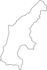 dot line drawing of saipan island map.