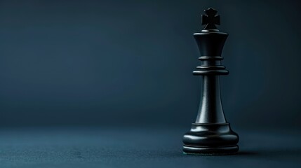 A chess king piece depicted as a visionary leader, symbolizing the ability to foresee and navigate strategic challenges towards success with room for customizable text or branding 