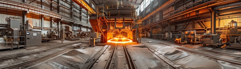 Industrial annealing process in a modern manufacturing facility