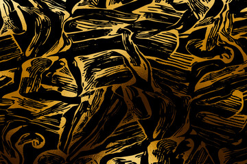 Golden background. Design template for invitation, web, banner, birthday, wedding, business card.
