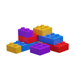 3d render blocks illustration