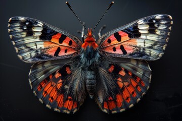 Naklejka premium Close-up of a Striking Butterfly
