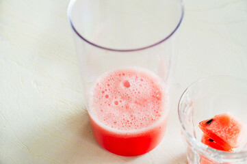 手作りスイカジュース