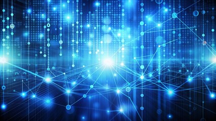 Futuristic Digital Network Connectivity Concept