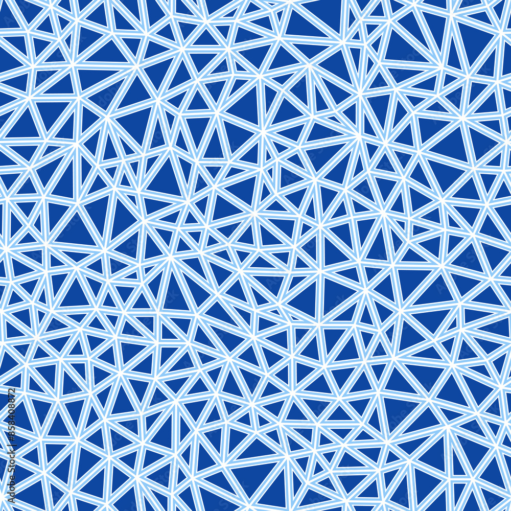 Poster triangles pattern. small triangles size. solid shapes in frames. single color tone style. repeatable
