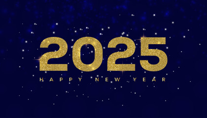 Happy New Year background 2025.