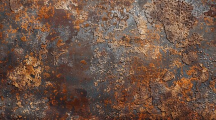 Close-up view of rusted metal surface texture