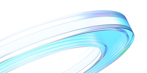 Abstract glass shape, 3d render