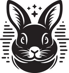 easter bunny with a heart