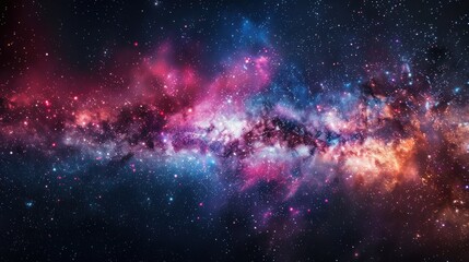 High-resolution image of a cosmic nebula in deep space