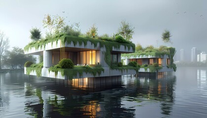 Obraz premium EcoTech Innovations for Urban Living, Design and prototype sustainable technologies aimed at transforming urban spaces into eco-friendly hubs